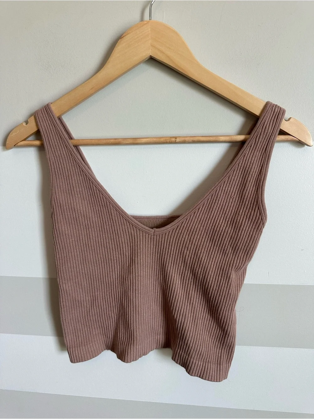 Free People Purple Ribbed Brami Tank